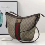 Gucci Women Ophidia GG Small Shoulder Bag Beige GG Supreme Canvas - Image 4