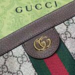 Gucci Women Ophidia GG Small Shoulder Bag Beige/Ebony GG Supreme Canvas - Image 8