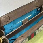 Gucci Women Ophidia GG Small Shoulder Bag Beige/Ebony GG Supreme Canvas - Image 9