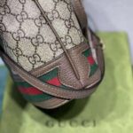 Gucci Women Ophidia Mini GG Bucket Bag Beige and Ebony GG Supreme Canvas - Image 9