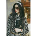 Gucci Women Optical Tweed Jacket Wool Black and Ivory Optical Tweed Point Collar - Image 12