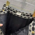 Gucci Women Optical Tweed Skirt Wool Black and Ivory Optical Tweed Unlined - Image 9