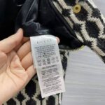 Gucci Women Optical Tweed Skirt Wool Black and Ivory Optical Tweed Unlined - Image 10