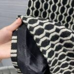 Gucci Women Optical Tweed Skirt Wool Black and Ivory Optical Tweed Unlined - Image 8