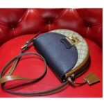 Gucci Women Padlock Small Shoulder Bag Beige and Ebony GG Supreme Canvas - Image 5