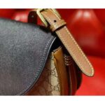 Gucci Women Padlock Small Shoulder Bag Beige and Ebony GG Supreme Canvas - Image 9