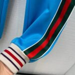 Gucci Men Technical Jersey Jogging Pant with Web Interlocking G-Blue – Bild 8