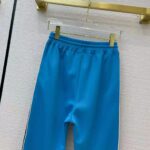 Gucci Men Technical Jersey Jogging Pant with Web Interlocking G-Blue – Bild 6