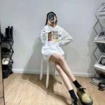 Gucci Women The North Face x Gucci Cotton Sweatshirt Crewneck Long Sleeves-White - Image 11