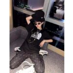 Gucci Women The North Face x Gucci Cotton T-Shirt Black Jersey Crewneck Oversize Fit - Image 11