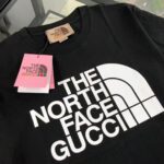 Gucci Women The North Face x Gucci Cotton T-Shirt Black Jersey Crewneck Oversize Fit - Image 4