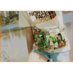 Gucci Women The North Face x Gucci Cotton T-Shirt Crewneck Jersey Oversize Fit - Bild 9