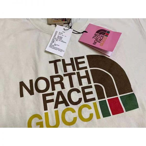 Gucci Women The North Face x Gucci Cotton T-Shirt Crewneck Jersey Oversize Fit (13)