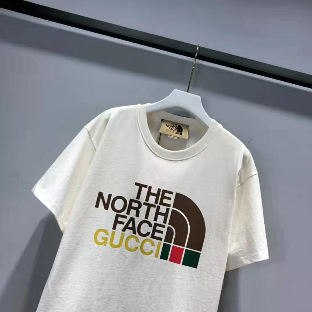 Gucci Men The North Face x Gucci Cotton T-Shirt Crewneck Jersey ...