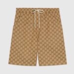 Gucci Women The North Face x Gucci GG Canvas Shorts Beige Ebony GG Canvas