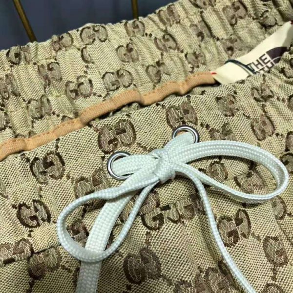 Gucci Women The North Face x Gucci GG Canvas Shorts Beige Ebony GG Canvas (6)