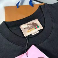 Gucci Women The North Face x Gucci Oversize T-Shirt Black Cotton Jersey Crewneck