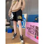 Gucci Women The North Face x Gucci Web Print Cotton Shorts Green Red Web-Black - Image 10