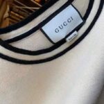 Gucci Women Wool Dress with Contrast Black Trim Front Pocket - Image 11