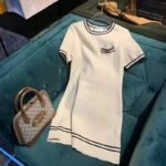 Gucci Women Wool Dress with Contrast Black Trim Front Pocket - Image 5