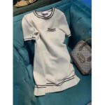 Gucci Women Wool Dress with Contrast Black Trim Front Pocket - Image 6