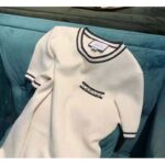 Gucci Women Wool Dress with Contrast Black Trim Front Pocket - Image 9