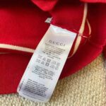 Gucci Women Wool Jacket with Contrast Trim Besom Pockets Crew Neck-Red - Imagen 10