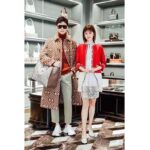 Gucci Women Wool Jacket with Contrast Trim Besom Pockets Crew Neck-Red - Imagen 12