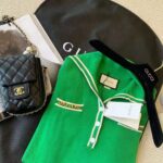 Gucci Women Wool Polo Shirt with Contrast Trim Front Pockets Button-Through Placket - Image 5