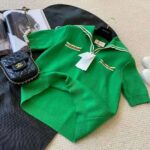 Gucci Women Wool Polo Shirt with Contrast Trim Front Pockets Button-Through Placket - Image 3