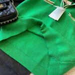 Gucci Women Wool Polo Shirt with Contrast Trim Front Pockets Button-Through Placket - Image 7