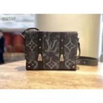 Louis Vuitton LV Men Trunk Messenger Monogram Pastel Noir Coated Canvas – Image 2