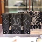 Louis Vuitton LV Men Trunk Messenger Monogram Pastel Noir Coated Canvas – Image 3