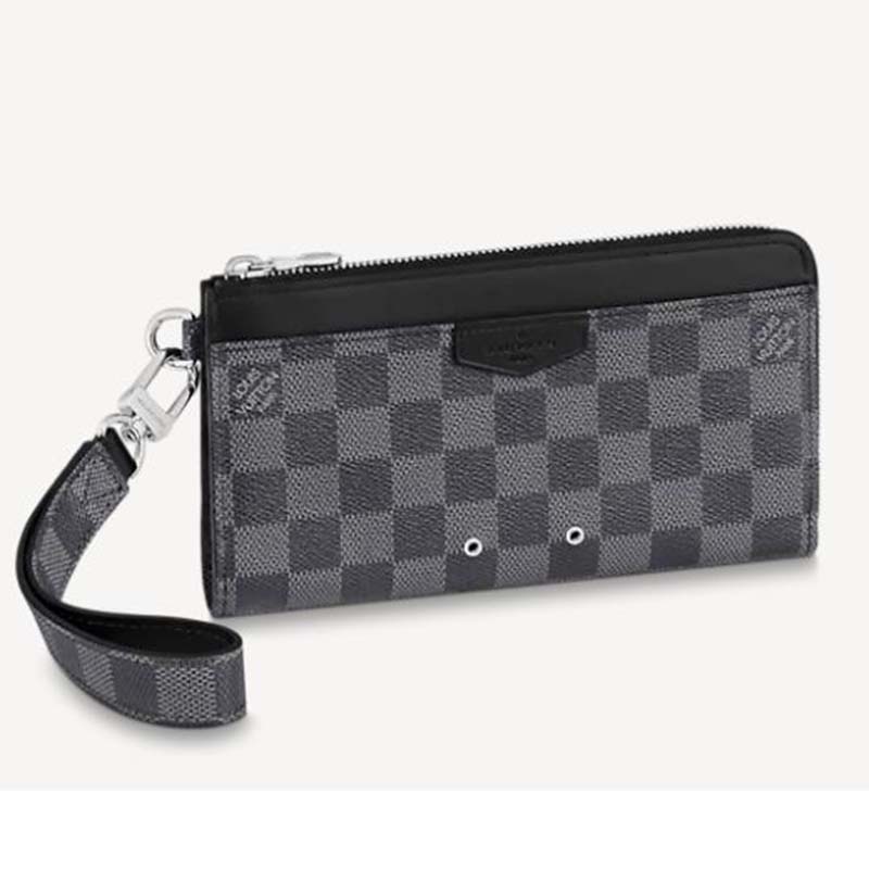 Louis Vuitton Mens Zippy Wallet Damier Graphite Canvas – Luxe