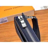 Louis Vuitton LV Men Zippy Dragonne Wallet Damier Graphite Coated Canvas-Grey