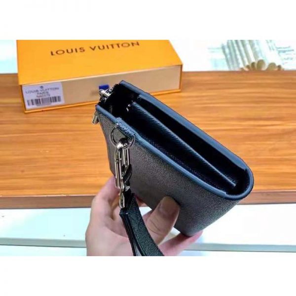 Louis Vuitton LV Men Zippy Dragonne Wallet Damier Graphite Coated Canvas-Grey (5)