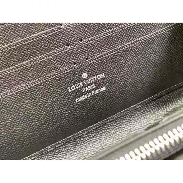 Louis Vuitton LV Men Zippy Dragonne Wallet Damier Graphite Coated Canvas-Grey (9)
