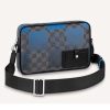 Louis Vuitton LV Unisex Alpha Messenger Damier Graphite Giant Coated Canvas-Blue