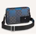 Louis Vuitton LV Unisexe Alpha Messenger Damier Graphite Giant Toile Enduite - Bleu