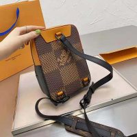 Louis Vuitton LV Unisex Amazone Sling Bag Giant Damier Ebene Monogram Coated Canvas