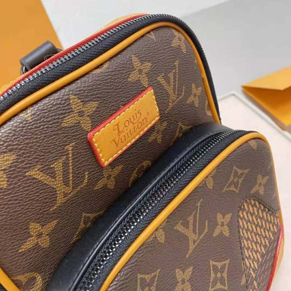 Louis Vuitton LV Unisex Amazone Sling Bag Giant Damier Ebene Monogram Coated Canvas (5)