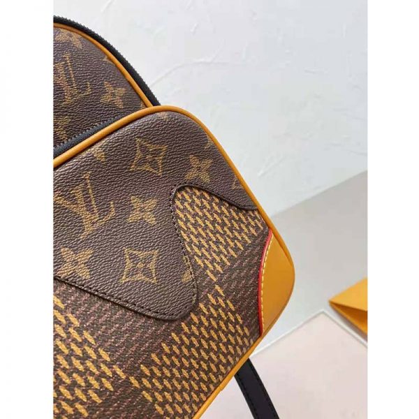 Louis Vuitton LV Unisex Amazone Sling Bag Giant Damier Ebene Monogram Coated Canvas (9)