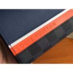 Louis Vuitton LV Unisex Brazza Wallet Navy Blue Epi Leather Damier Graphite Coated Canvas - immagine 8
