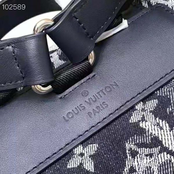 Louis Vuitton LV Unisex Christopher Backpack Monogram Tapestry Coated Canvas-Navy (9)