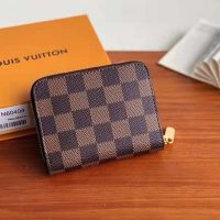 Louis Vuitton LV Unisex Damier Ebene Coated Canvas-Brown