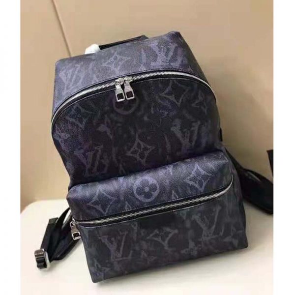 Louis Vuitton LV Unisex Discovery Backpack PM Monogram Pastel Noir Coated Canvas (10)