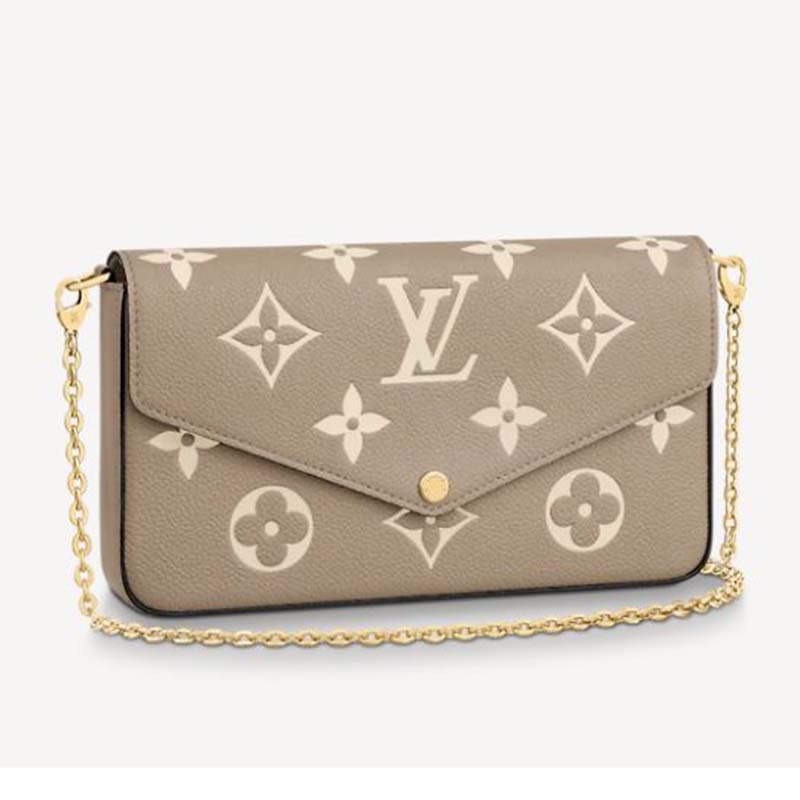 LV LV Unisex Félicie Pochette Monogram Empreinte Embossed Supple