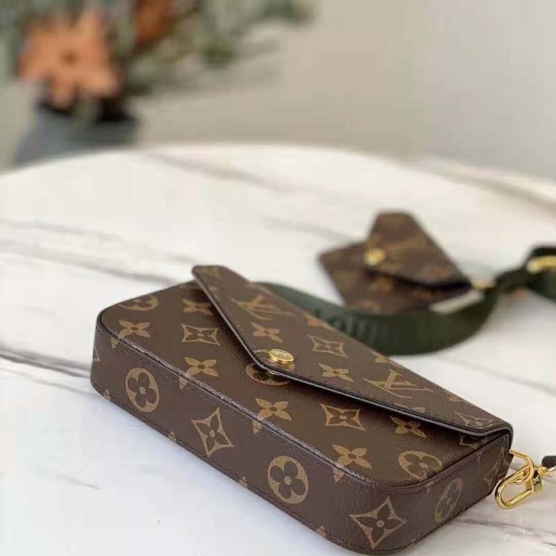 Dark Brown Leather Strap for Louis Vuitton Pochette/Eva/etc - .5