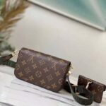 Louis Vuitton LV Unisex Félicie Strap & Go Pochette Monogram Coated Canvas-Brown - Image 3