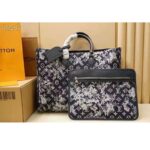 Louis Vuitton LV Unisex Grand Sac Monogram Tapestry Coated Canvas-Navy - immagine 2